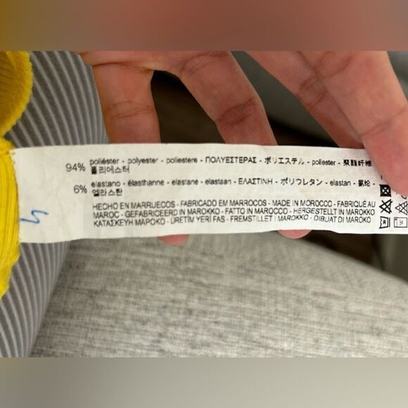 Zara Trafaluc Yellow Front Cross Bodysuit - Picture 13 of 14